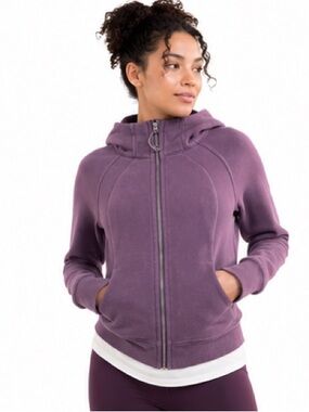 Plum Zip-Up Hoodie